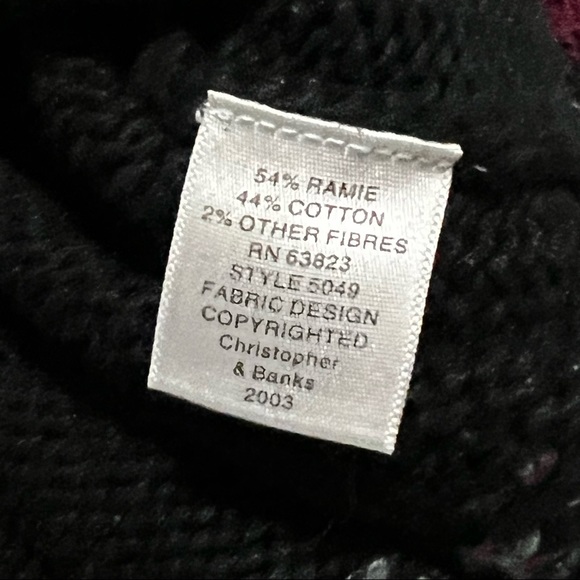 Christopher & Banks Hand Embroidered Dogs Rolled Neck Holiday Sweater - Picture 9 of 9